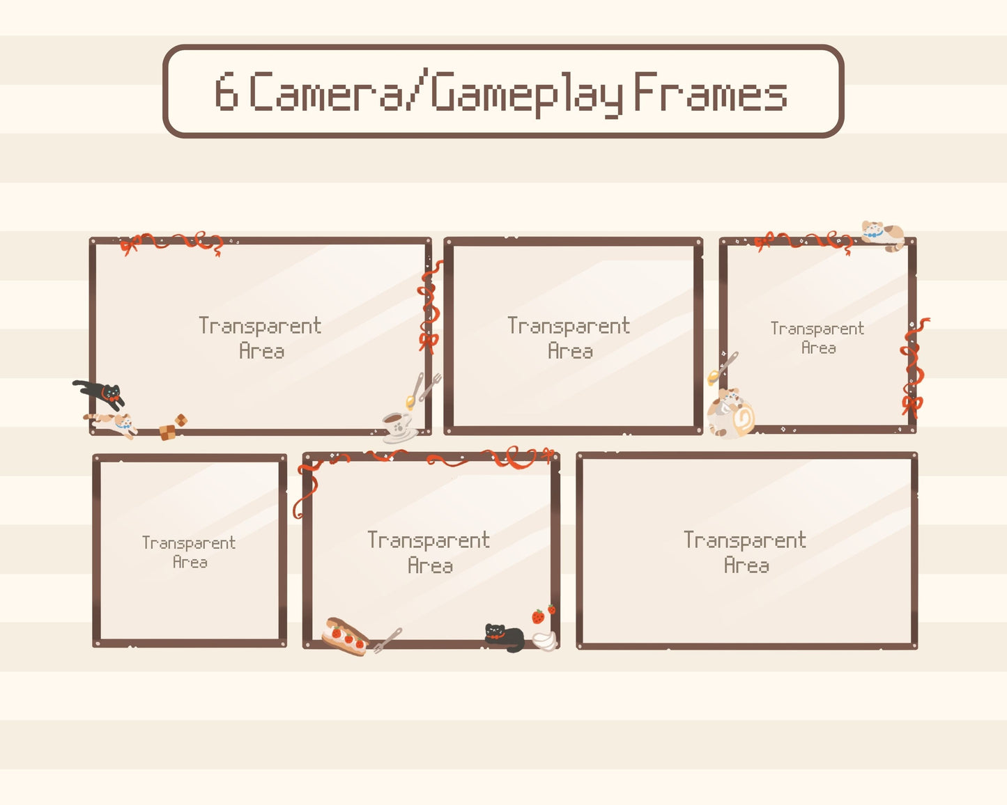Purrfect Pastries | Animated Stream Pack | Animated Twitch Overlay