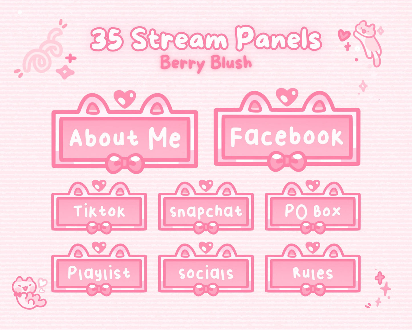 Berry Blush | 35 Stream Panels