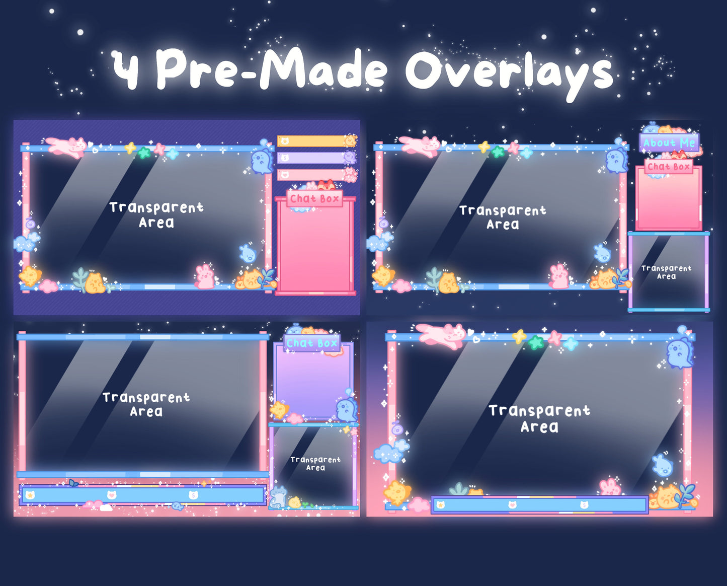 Dreamland Spirits | Animated Stream Pack | Animated Twitch Overlay