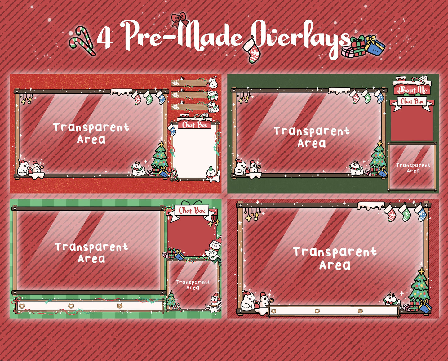 Frosty Paws | Animated Stream Pack | Animated Twitch Overlay