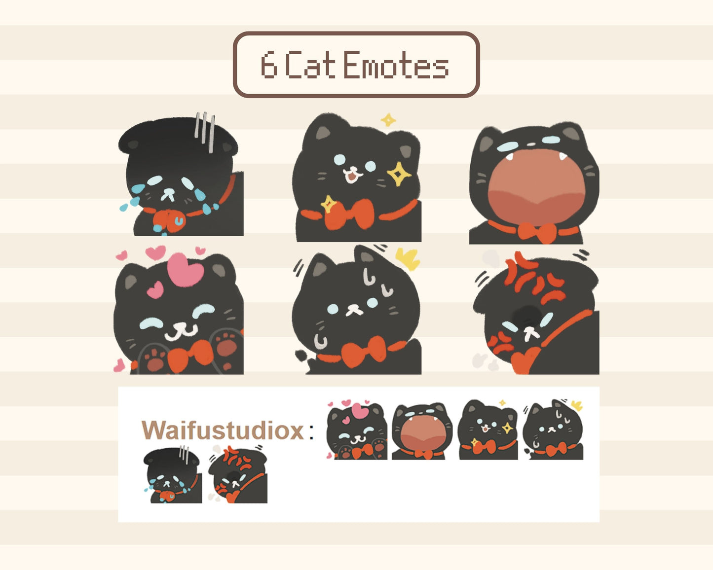 Purrfect Pastries | Animated Stream Pack | Animated Twitch Overlay