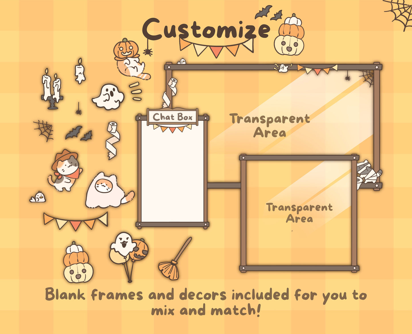 Cat-o-Lantern | Animated Stream Pack | Animated Twitch Overlay