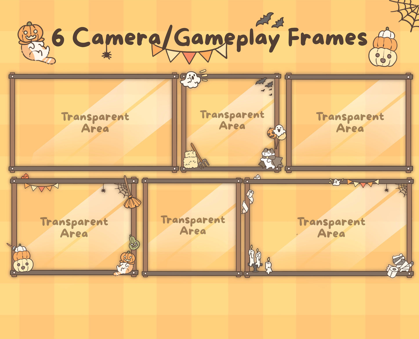 Cat-o-Lantern | Animated Stream Pack | Animated Twitch Overlay
