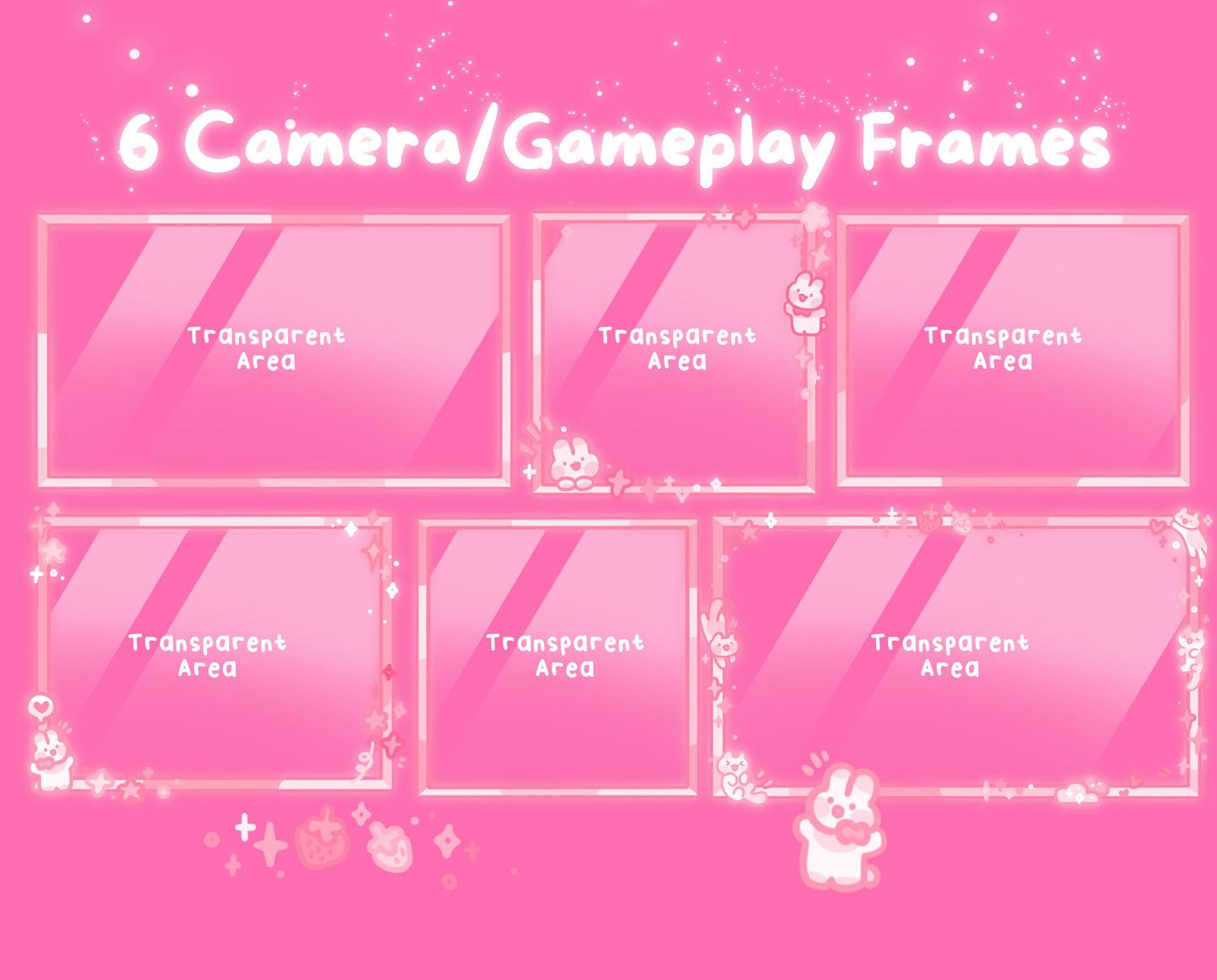 Berry Blush| Animated Stream Pack | Animated Twitch Overlay