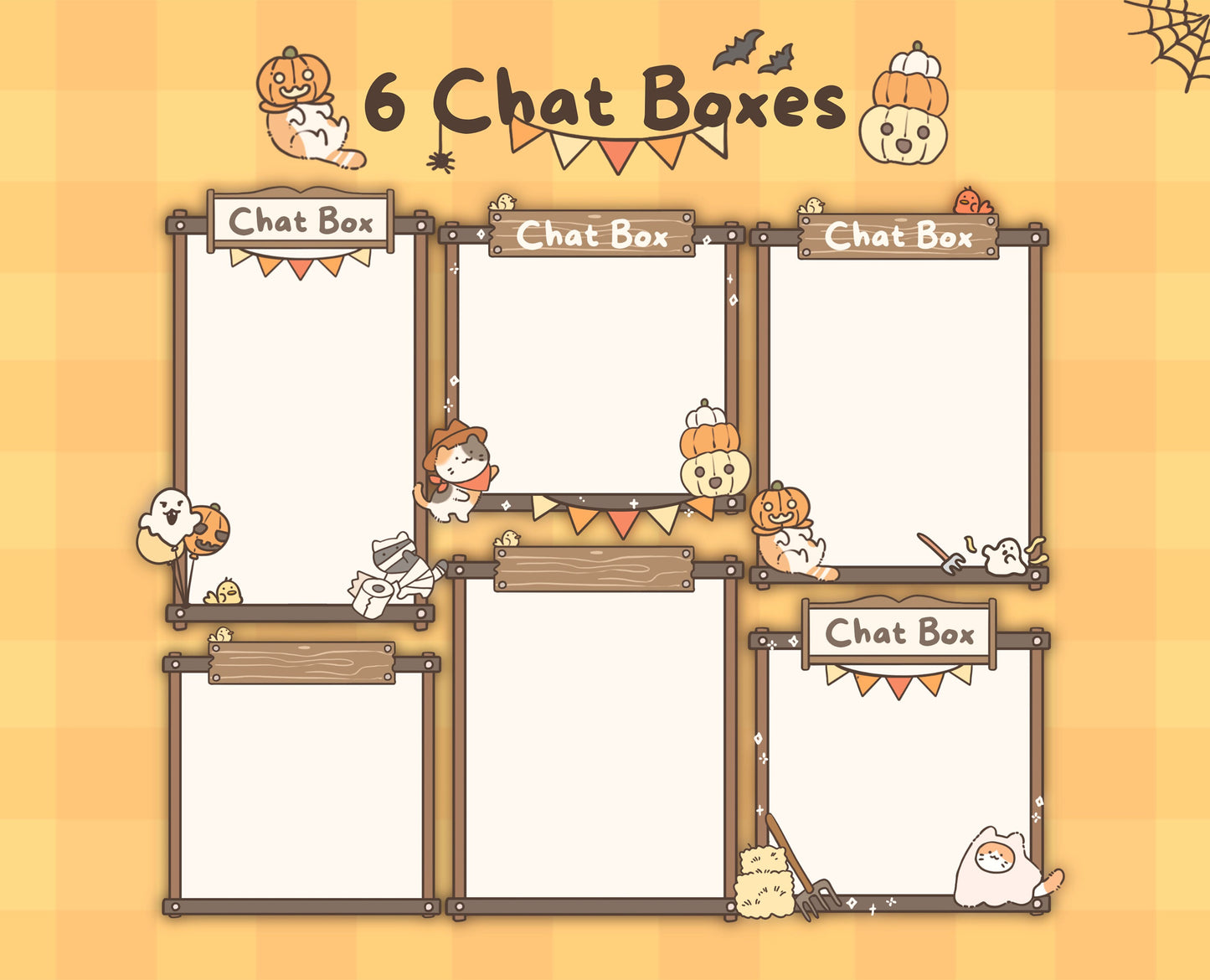 Cat-o-Lantern | Animated Stream Pack | Animated Twitch Overlay