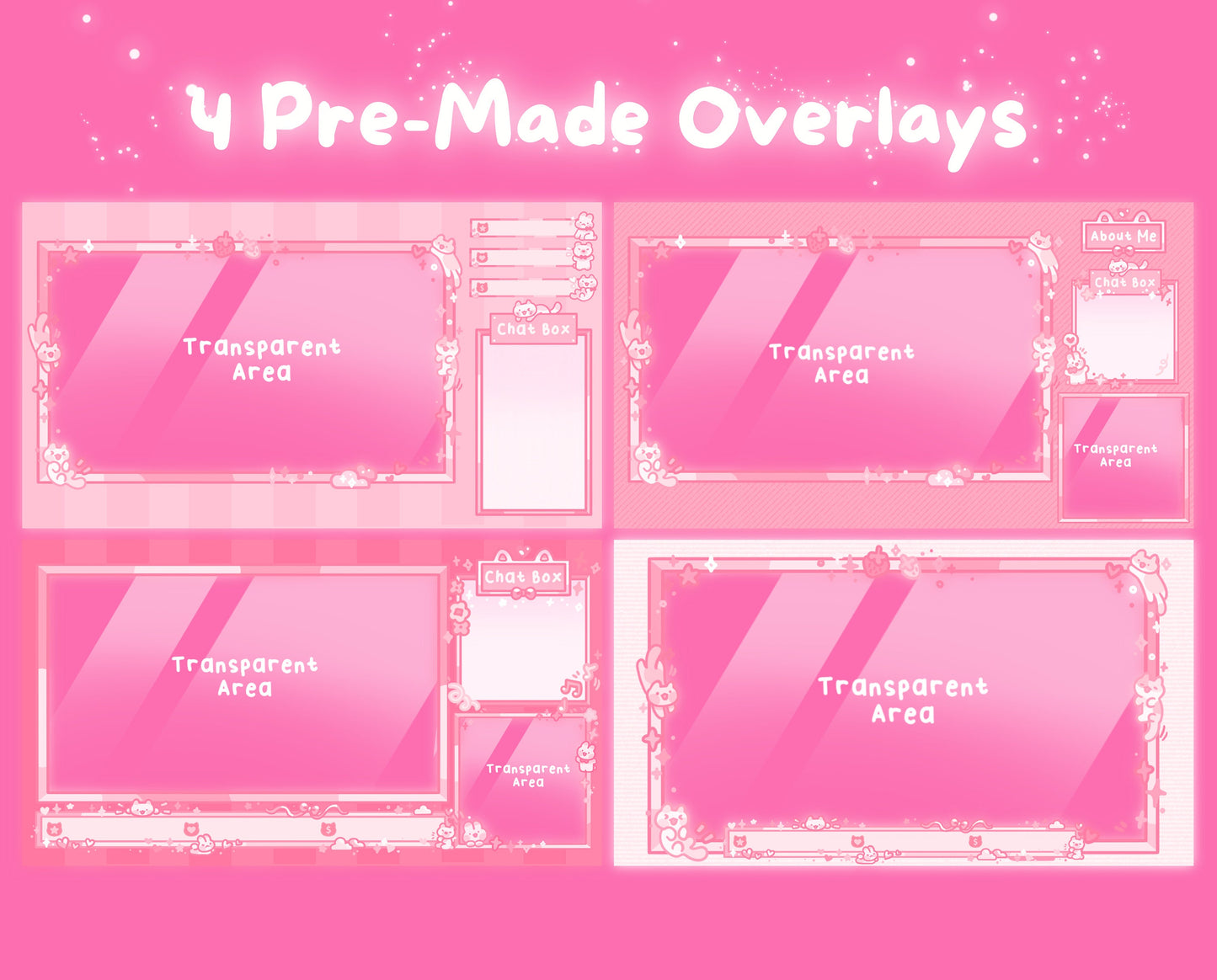 Berry Blush| Animated Stream Pack | Animated Twitch Overlay