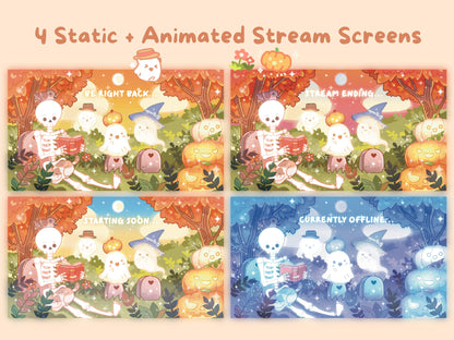 Autumn Spirits | Animated Stream Pack | Animated Twitch Overlay