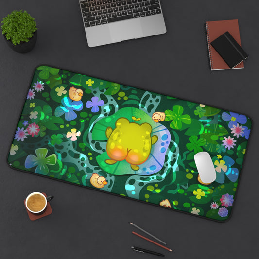 Frog Deskmat | Deskmat | Gaming Mousepad | Gamer Girl Desk Accessories | Gifts for Gamers | Desk Pad | Office Decor