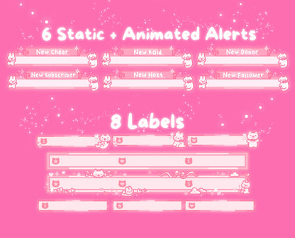 Berry Blush| Animated Stream Pack | Animated Twitch Overlay