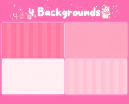 Berry Blush| Animated Stream Pack | Animated Twitch Overlay
