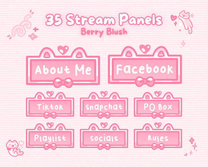Berry Blush | 35 Stream Panels