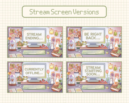 Forest Friends | 4 Animated Stream Screens