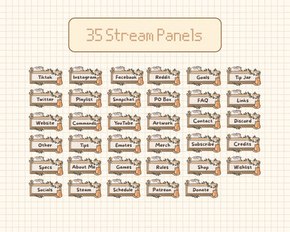 Cozy Cat | Animated Stream Pack | Animated Twitch Overlay