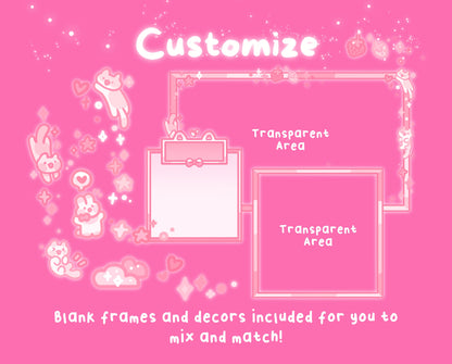 Berry Blush| Animated Stream Pack | Animated Twitch Overlay