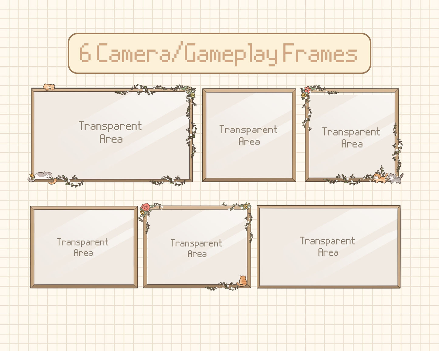 Cozy Cat | Animated Stream Pack | Animated Twitch Overlay