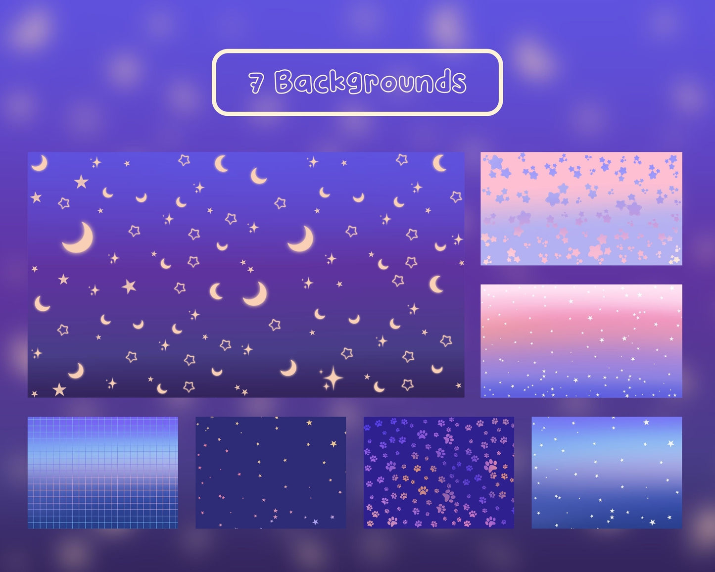 Calico Cat | Animated Stream Pack | Animated Twitch Overlay