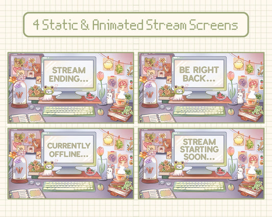 Forest Friends | Animated Stream Pack | Animated Twitch Overlay