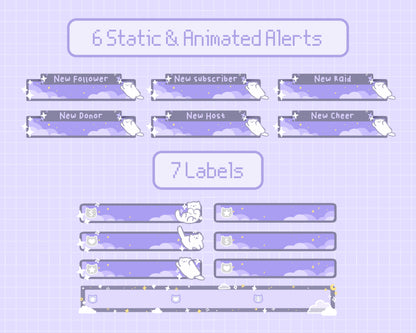 Mystic Whiskers | Animated Stream Pack | Animated Twitch Overlay